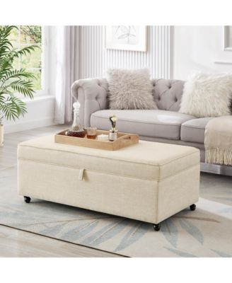Streamdale Modular Storage Ottoman with Wheels and Large Storage