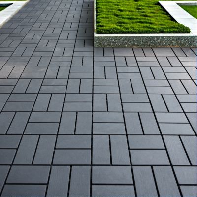 27 Pack Interlocking Plastic Deck Tiles - 12" x12" Square - Waterproof Outdoor - Poolside Balcony Backyard Decking Tiles - Easy Installation - Sturdy PP Material - Strong Load-Bearing Capacity