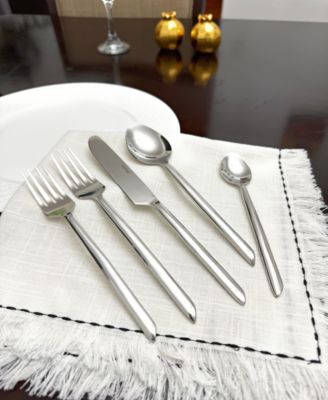 Side Cut 20-Pc. Flatware Set, Serving for 4