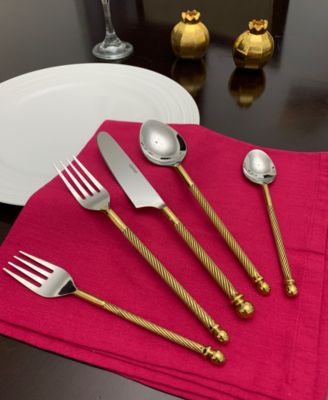 Swirl 20-Pc. Flatware Set, Serving for 4