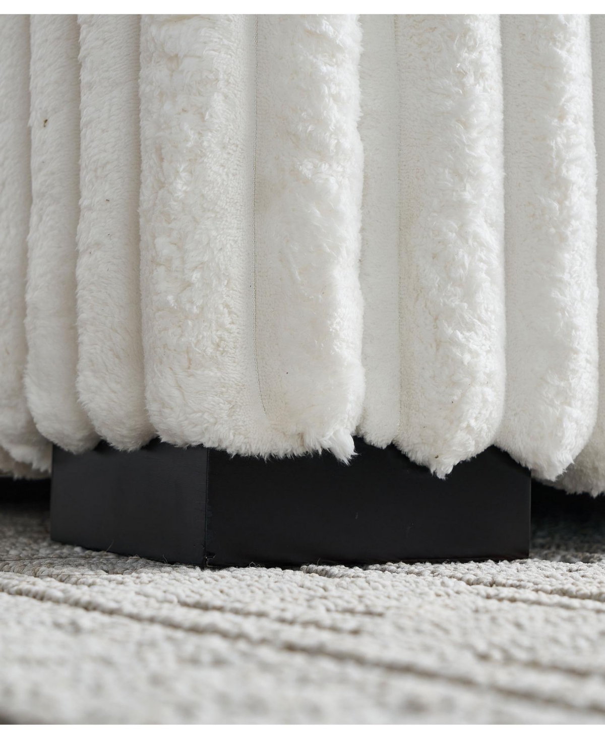 Streamdale Furniture 61.42Inch Square Arm Loveseat With Ottoman, 2PCS Back Cushions and 4PCS Toss Pillows, Cup Holder, Bluetooth Speaker, Wireless Cha