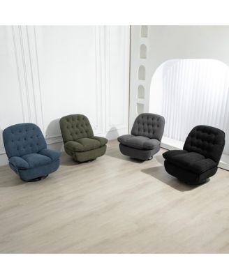 Recliner with 360 Swivel & Chenille Upholstery