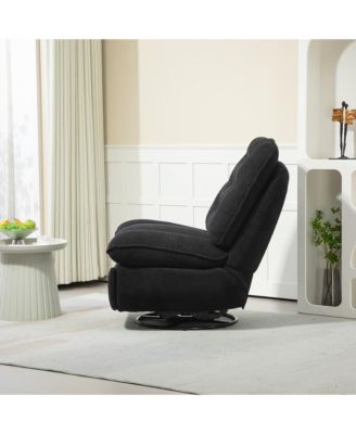 Recliner with 360 Swivel & Chenille Upholstery