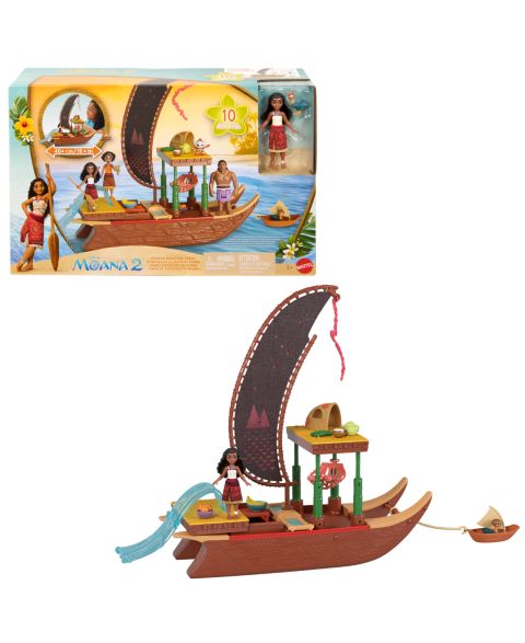 Детский игровой набор Disney Princess Moana 2 Adventure Canoe Playset