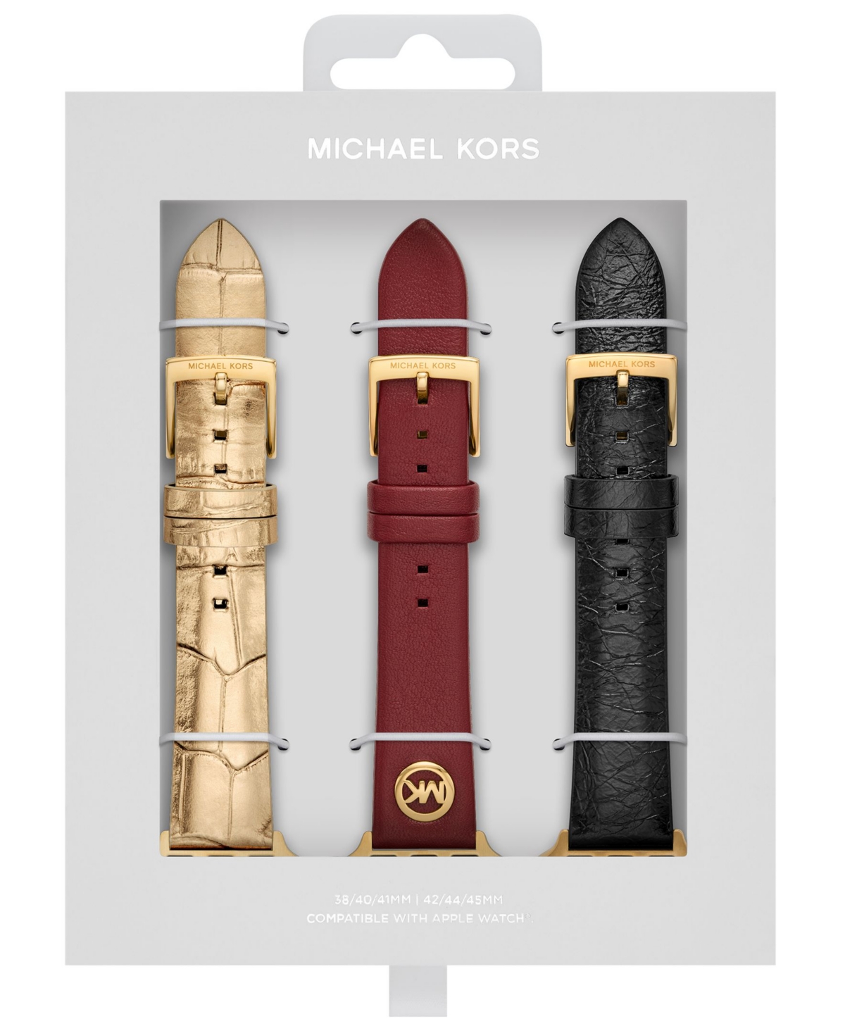 Michael Kors Multicolor Strap For Apple Watch Gift Set 38-45mm In Multicolor