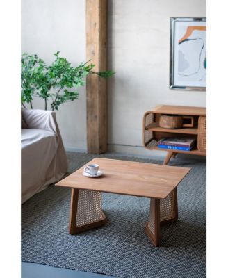 27.6x27.6x13.8" Teak Coffee Table