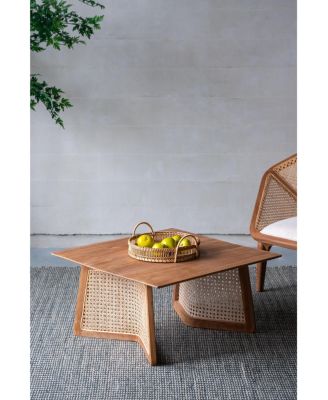 27.6x27.6x13.8" Teak Coffee Table