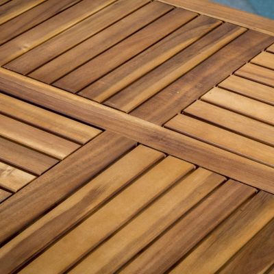 Streamdale Hermosa 7 Piece Wood Dining Set With Cushions