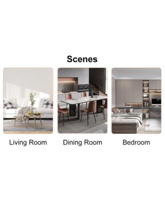 Table and chair set, modern dining table, tempered glass tabletop and silver-colored leg table, soft and comfortable dining chair, perfect for dinner, meetings, home and office decor