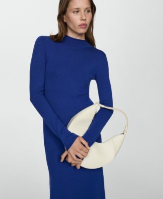Mango Women's Knitted Perkins Neck Dress - Macy's