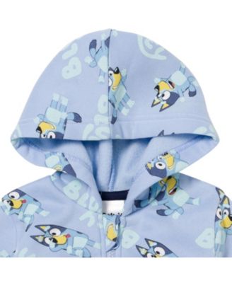 Little Boys Fleece Zip Up Hoodie and Jogger Pants Set