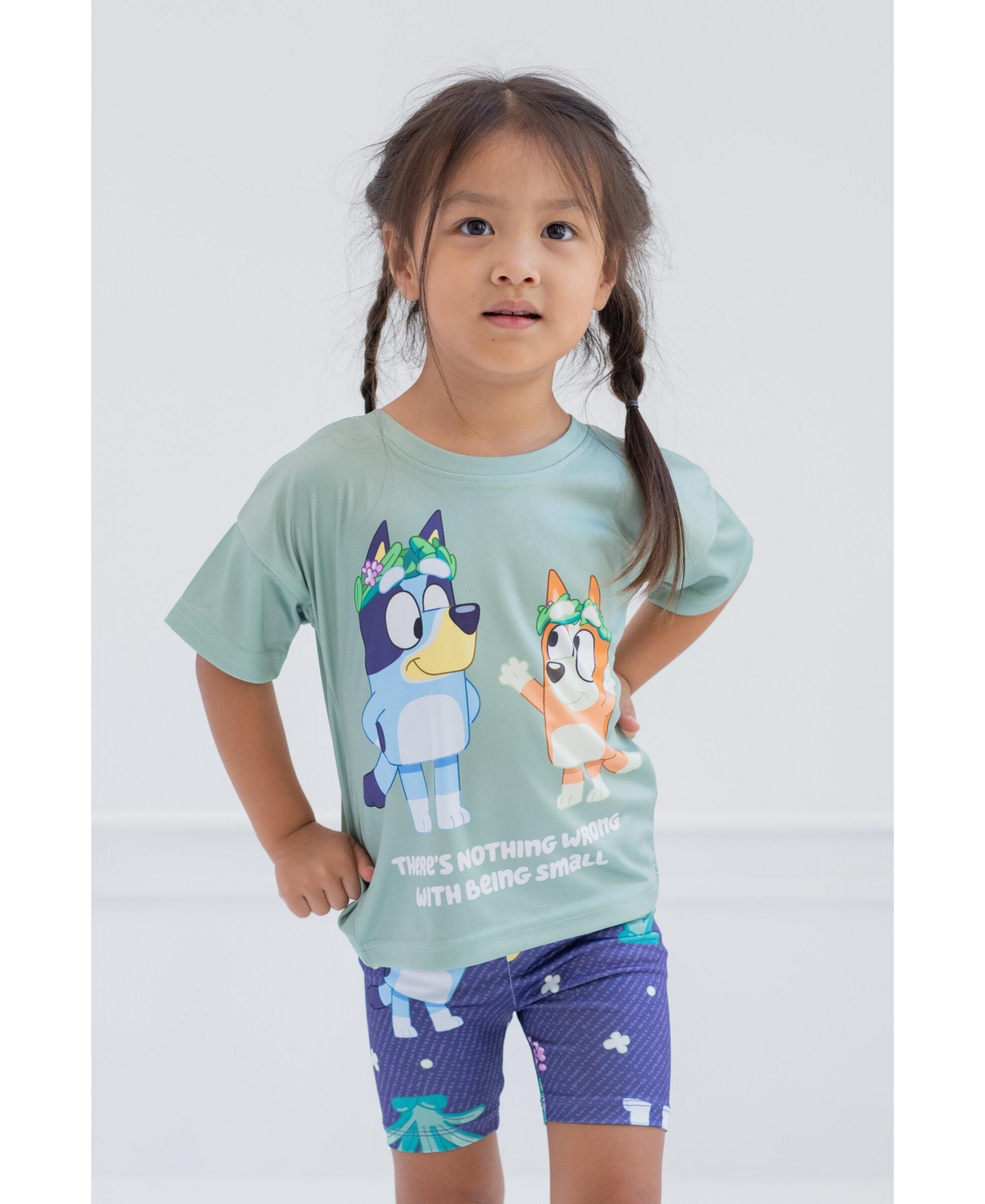 Bluey Toddler Girls Bingo T-Shirt and Shorts Outfit Set -/ blue
