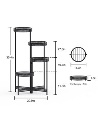 Metal Multi-tier Planter Flowers Pots Holder Garden Patio Decor Plants Rack Stand