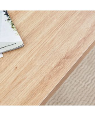 Streamdale Modern Glass and Fiberboard Coffee Table