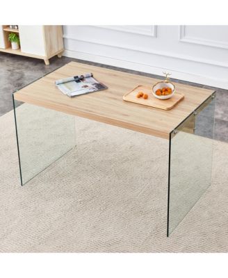 Streamdale Modern Glass and Fiberboard Coffee Table