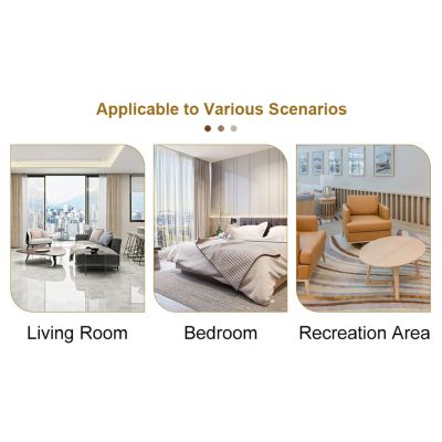 Modern MDF Coffee Table with Light Wood Accents