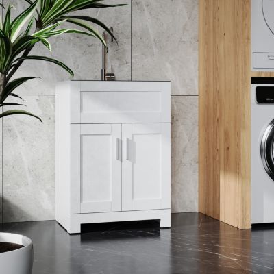 Laundry Tub Cabinet with Stainless Steel Combo
