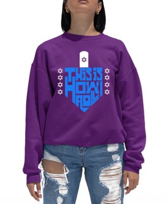 Women's This is How I Roll Word Art Crewneck Sweatshirt