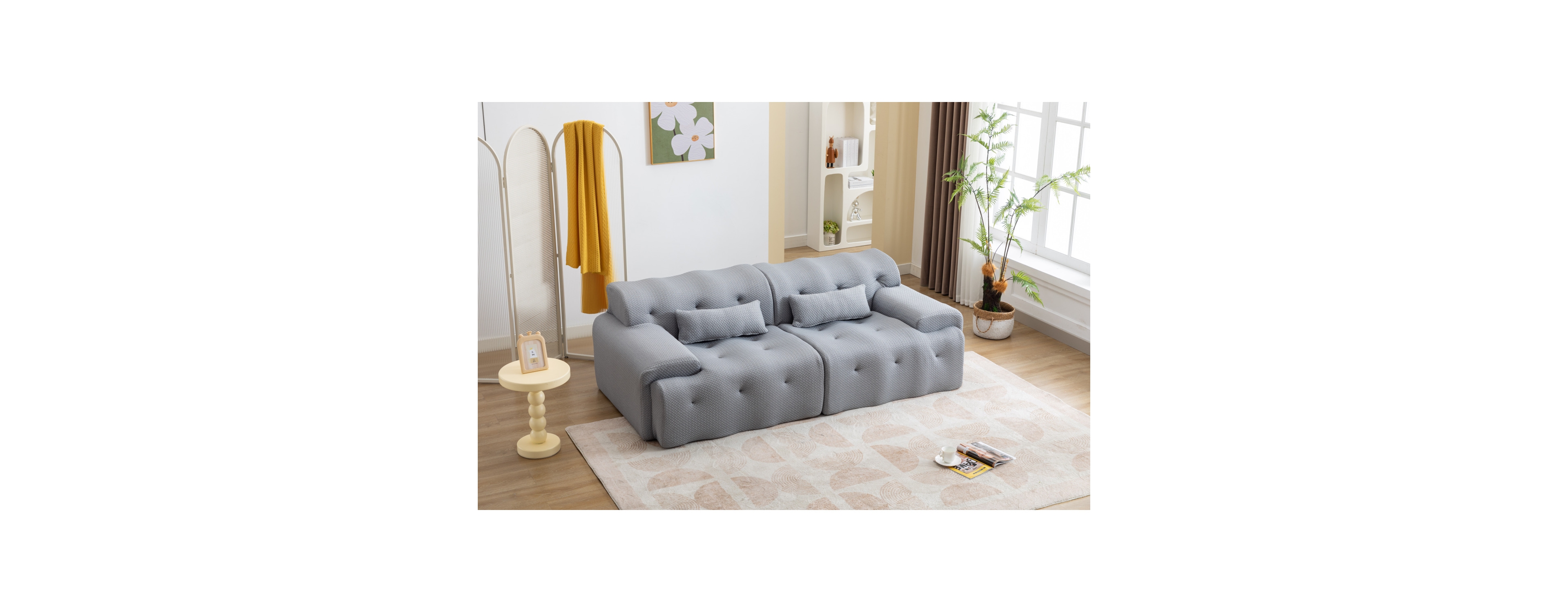 Streamdale Furniture Large Size 2 Seater Sofa, Pure Foam Comfy Sofa Couch, Modern Lounge Sofa for Living Room, Apartment