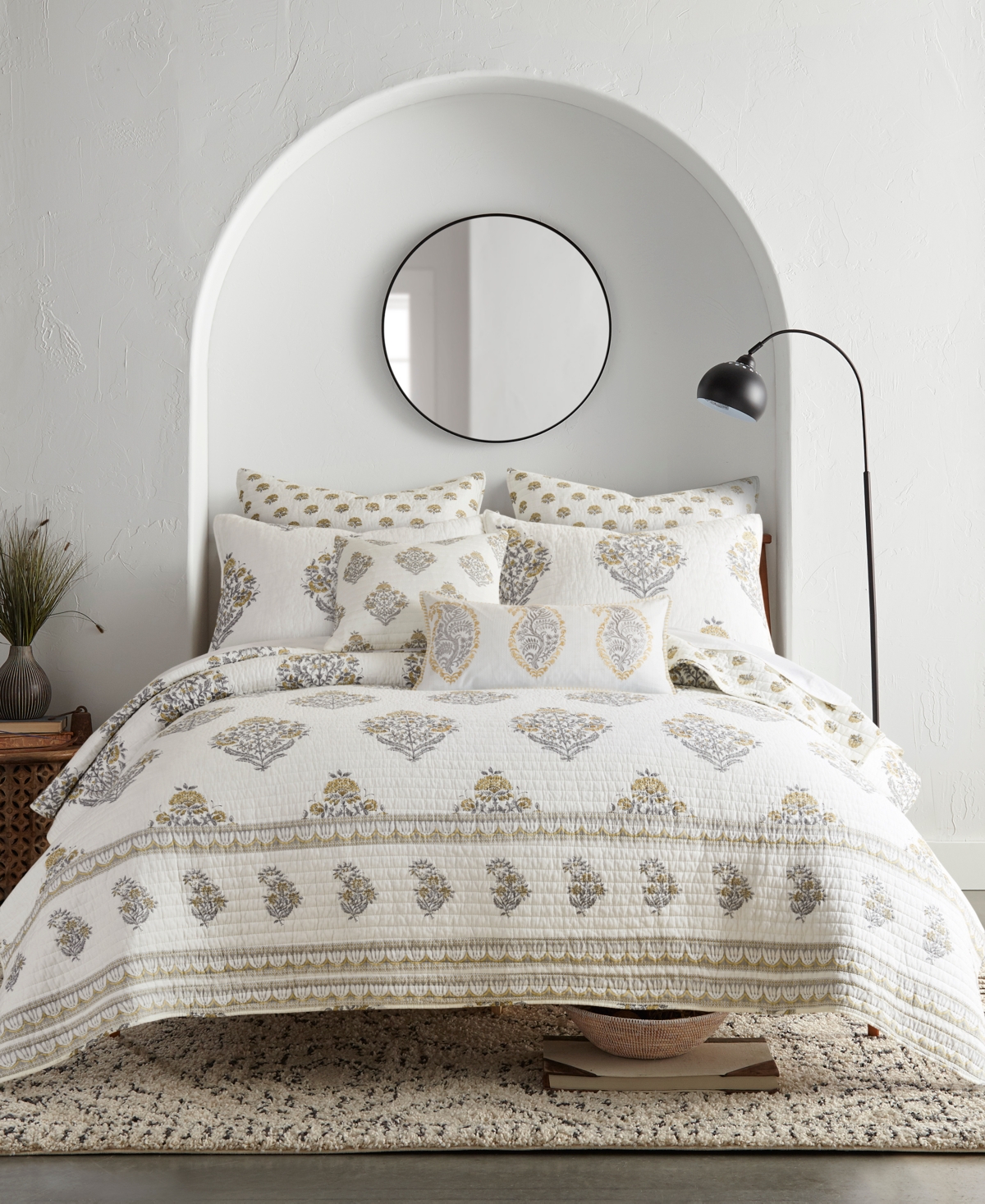 Levtex Kamira Paisley Embroidered Decorative Pillow, 12