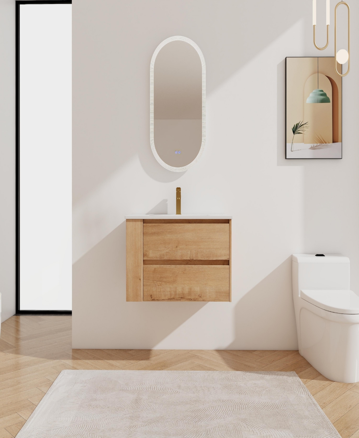 Streamdale 30" Vanity with Ceramic Sink, Soft-Close Drawers