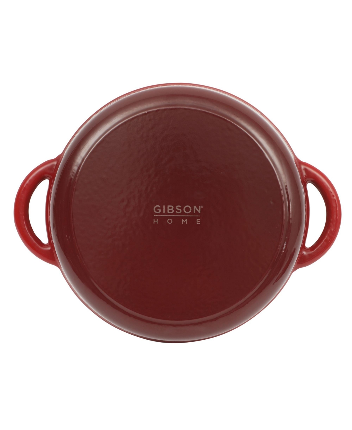 Gibson Home Addlestone 5 Quart Enamel Cast Iron Dutch Oven -- Red