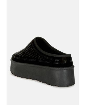 Kickles Rhinestones Embellished Platform Classic Slip-On