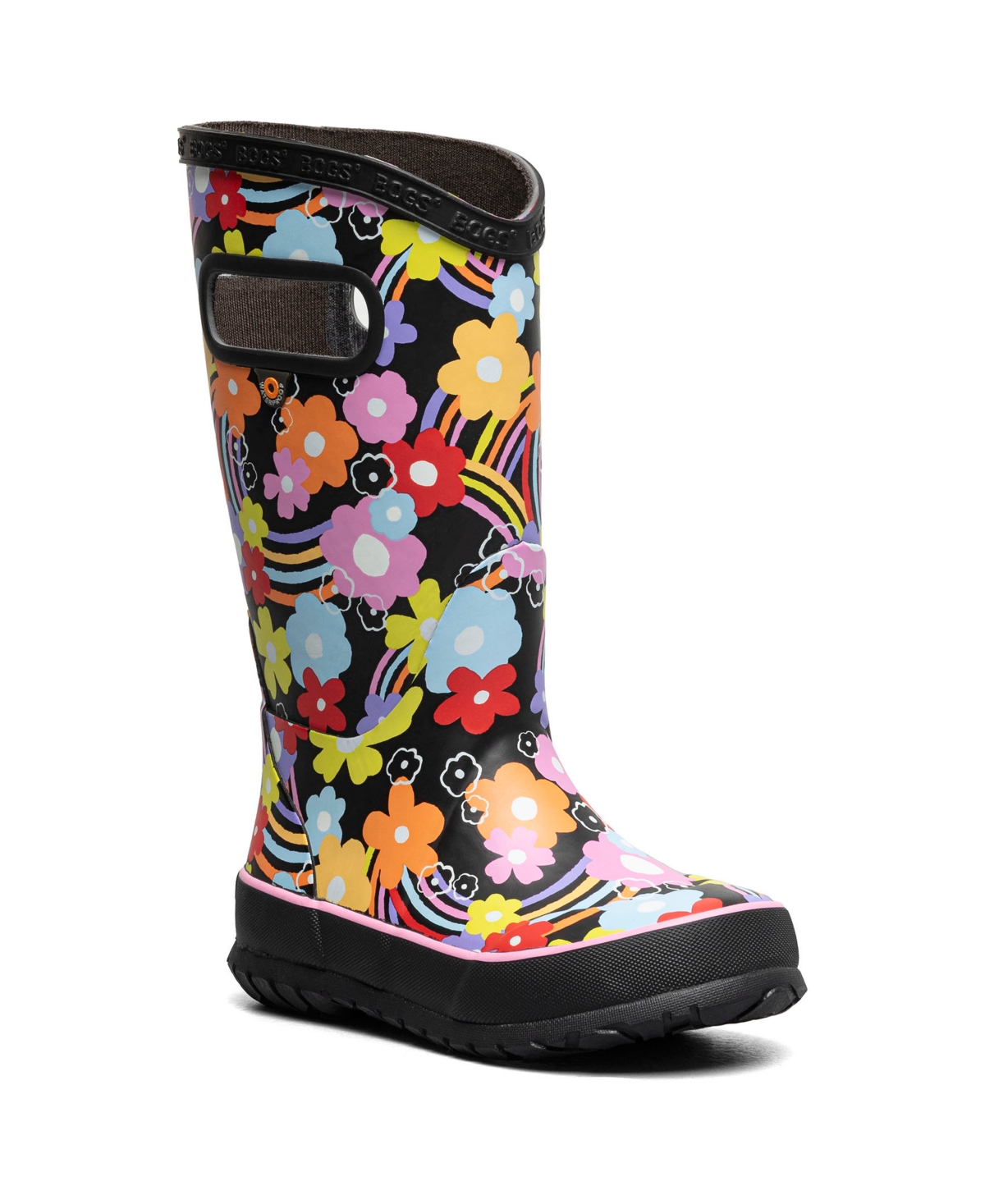 Bogs Little And Big Girls Rain Boot In Bright Multi