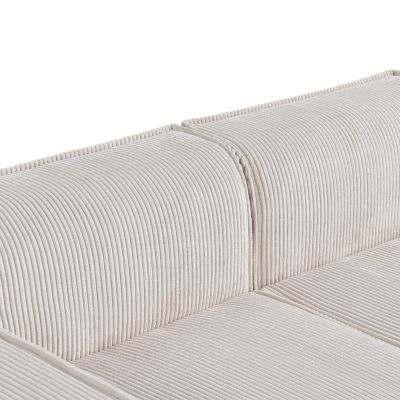 Streamdale 78" Corduroy Fabric Sectional Sofa