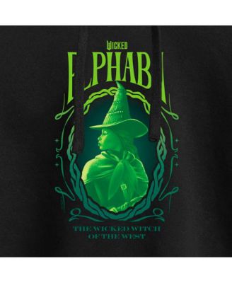 Trendy Juniors Wicked Elphaba Graphic Cropped Hoodie