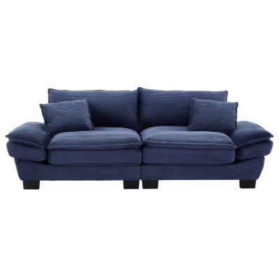 Streamdale Cozy Corduroy Sofa Sleeper with Pillows