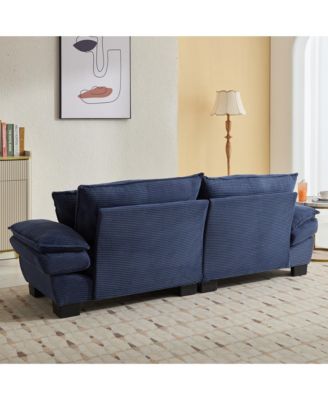Streamdale Cozy Corduroy Sofa Sleeper with Pillows