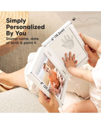 Rune Baby Hand and Footprint Kit Frame, Baby Shower Gifts for Girls, Boys, Newborn Baby Footprint Kit Makers