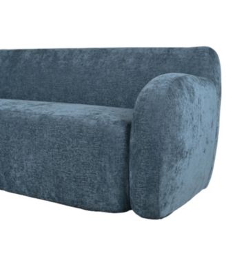 81.5" Minimalist Compression Sofa, Curved Design, 3-Seater Casual Sofa for Living Rooms, Bedrooms, and Apartments
