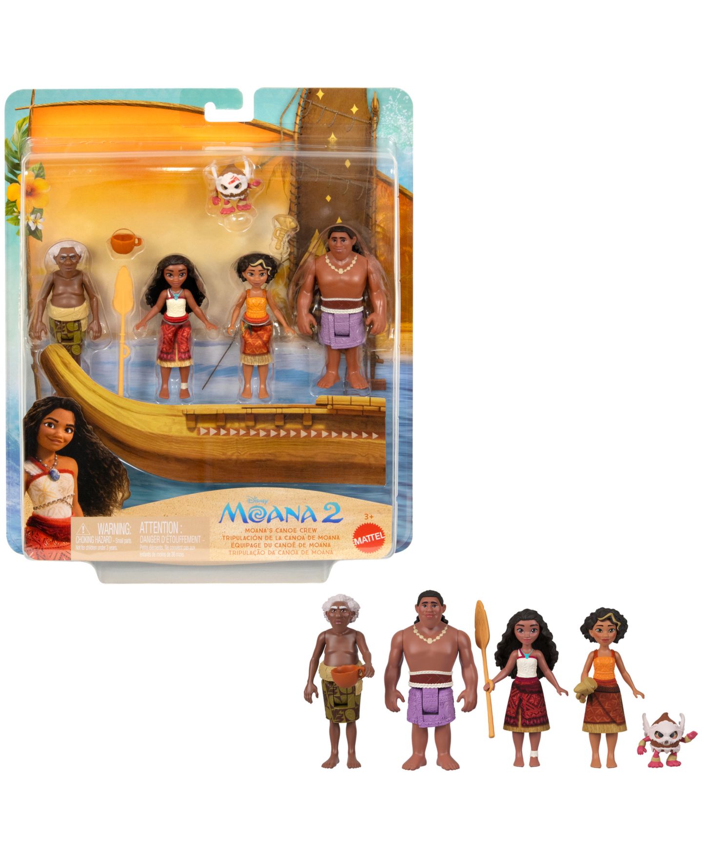 Детский игровой набор Disney Princess Moana 2 Canoe Crew Playset — фото 1
