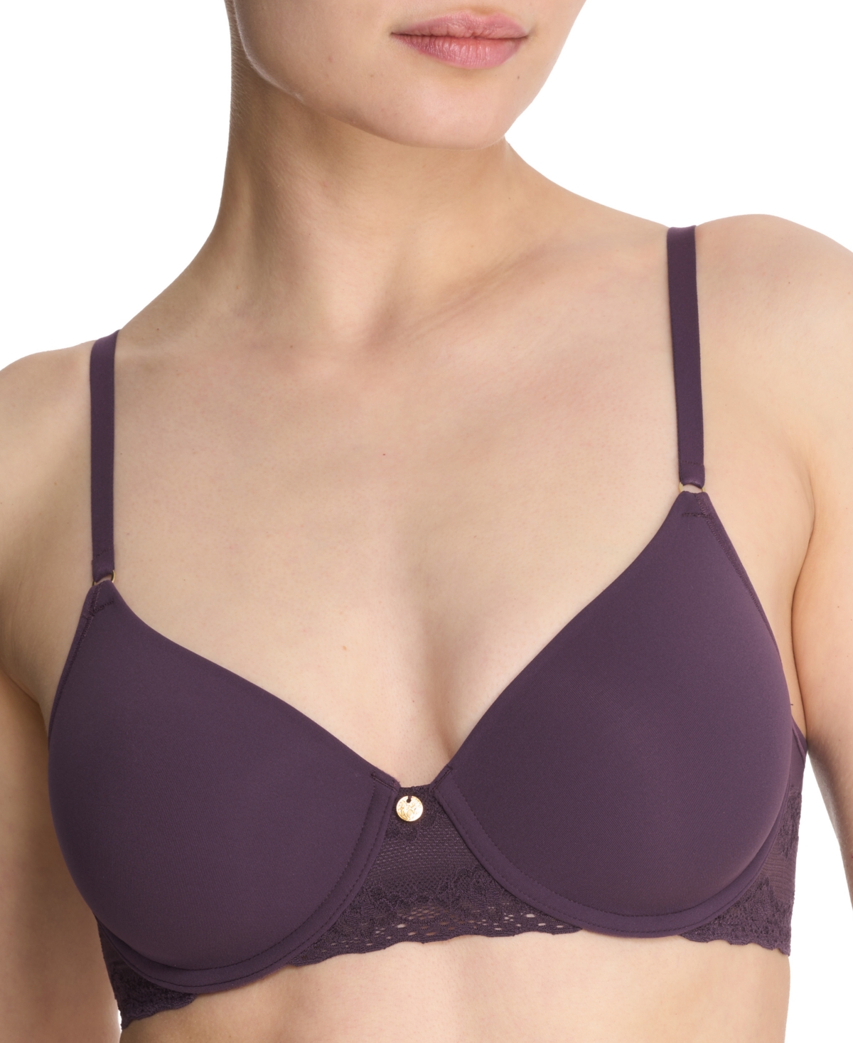 Natori Bliss Perfection All Day Underwire Contour Bra In Purple