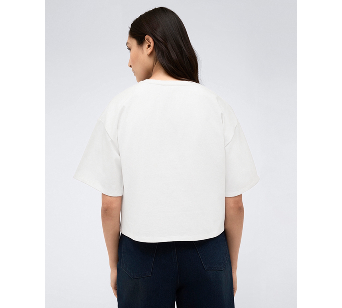 Kenneth Cole Women's Heavyweight Cotton Jersey Logo T-shirt