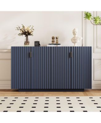 Sideboard with Adjustable Shelves and Copper Handles