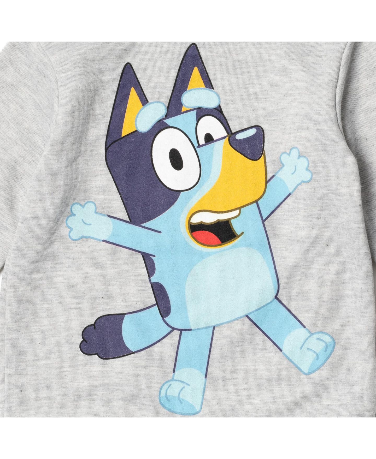 Комплект Bluey Fleece 2-Piece Sweatshirt and Pants Set для мальчиков-малышей, цвет: Меланжевый серый — фото 2