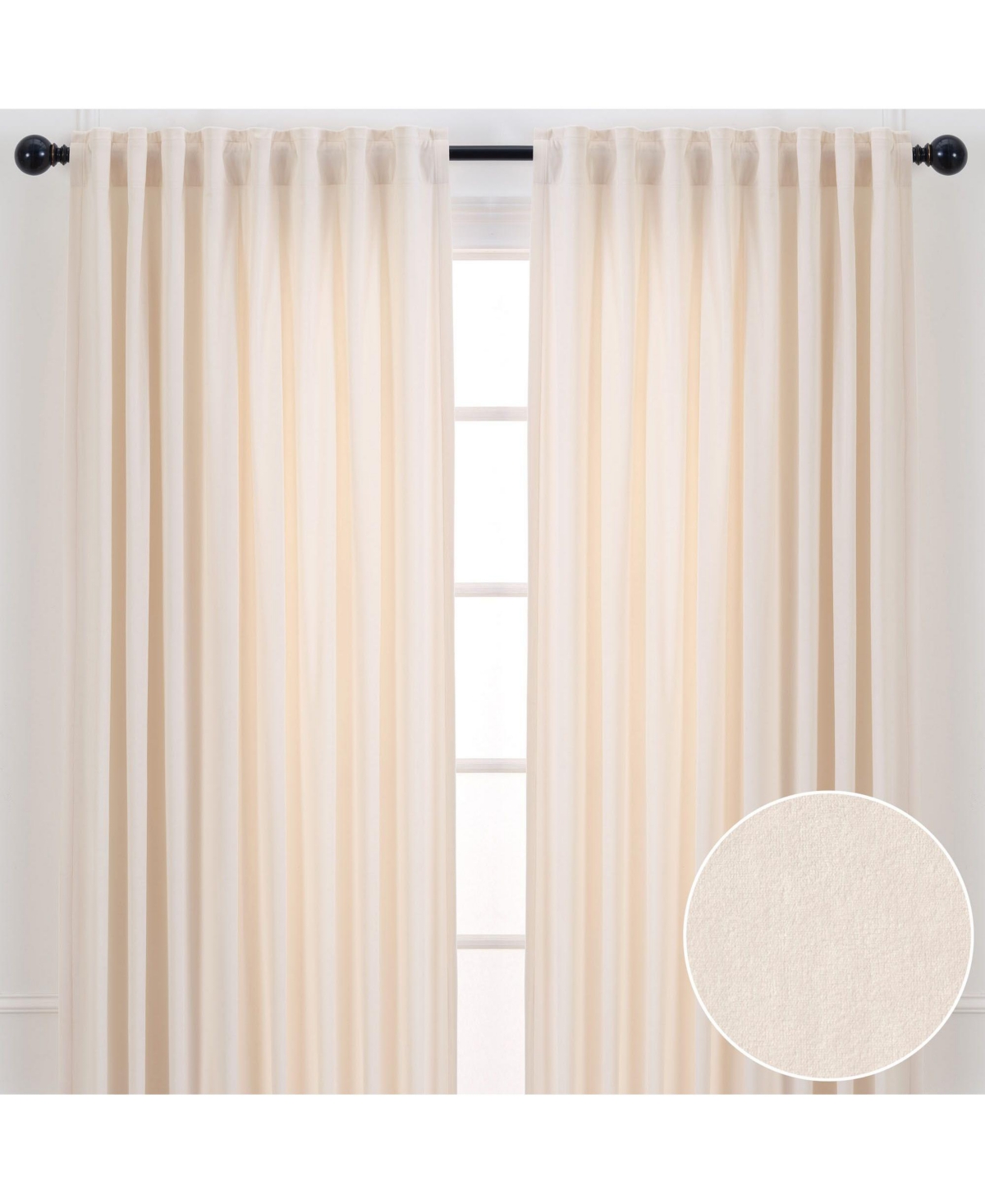 Chanasya Premium Solid Velvet Curtains - Classy and Solid Drapes for Living Room or Bedroom - 52