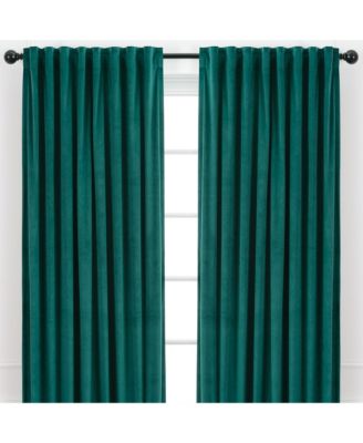 Premium Solid Velvet Curtains - Classy and Solid Drapes for Living Room or Bedroom - 52" x 108" - Teal, 2 Panels