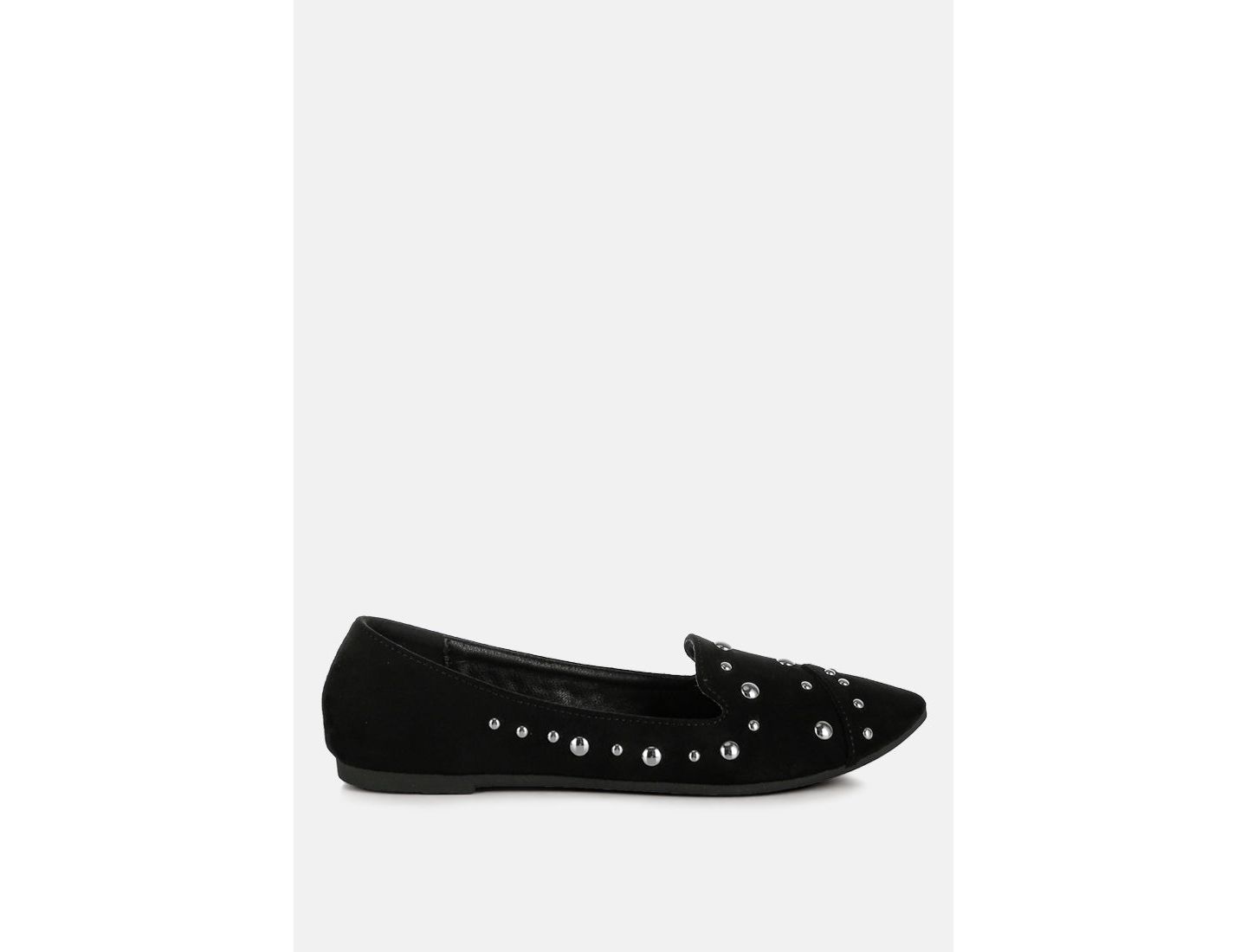 Женские балетки London Rag Olesia Stud Emebllished Ballet Flats, цвет: Чёрный — фото 3
