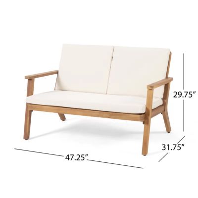 Streamdale Temecula 4-Seater Acacia Wood Chat Set