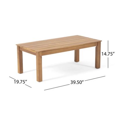 Streamdale Temecula 4-Seater Acacia Wood Chat Set