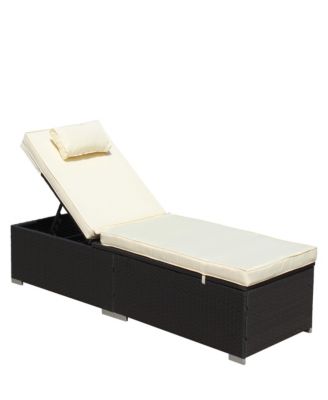 Streamdale 3-Piece Outdoor Chaise Lounge Set with Glass Table