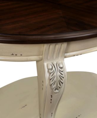 Living Room Coffee Table Set, Coffee Table & Two End Side Table 3-Piece Set for Office, Living Room, Apartment, Beige and Espresso Top