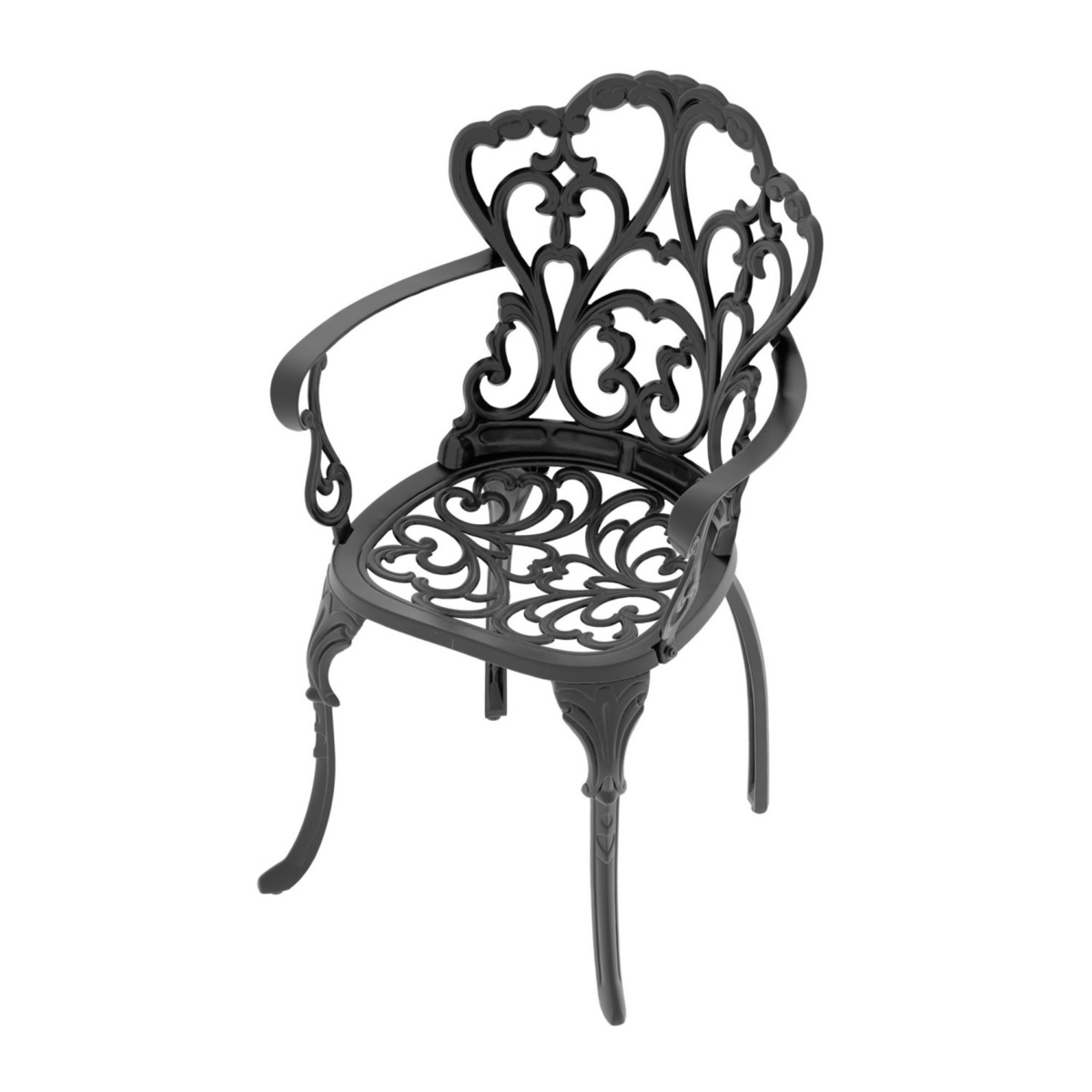 Streamdale Furniture (Cushions In Random Colors)3-Piece Set Of Cast Aluminum Patio Furniture With Cushions