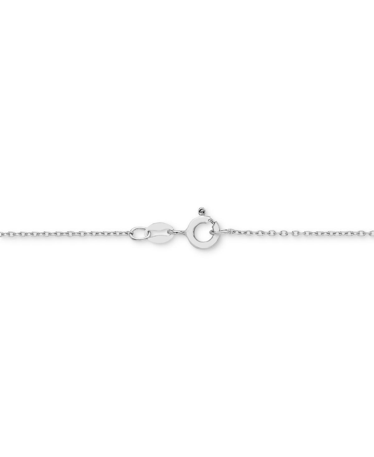 Macy's Diamond Chevron 18" Collar Necklace (1/10 Ct. T.w.) In Sterling Silver In Sterling Silver