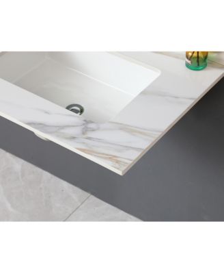 Streamdale 31" Carrara White Vanity Top with Undermount Sink