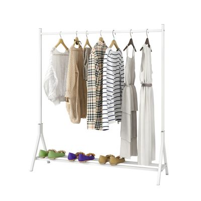 Streamdale Freestanding Garment Rack, Multi-Functional, White